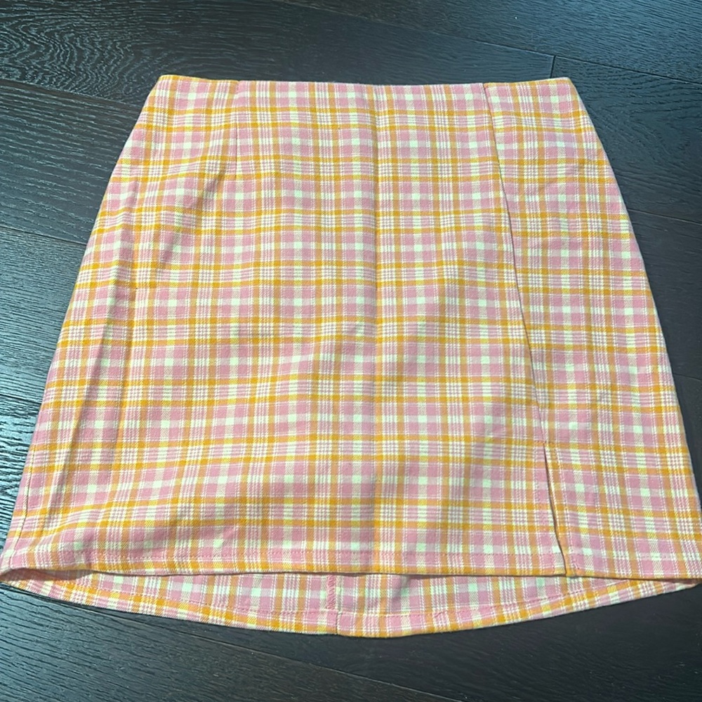new art class girls plaid skirt
